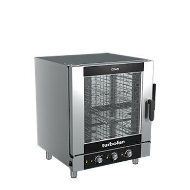 Turbofan Full Size 7 Tray Manual Electric Combi Oven EC40M7
