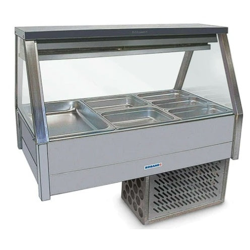 Roband EFX23RD Straight Glass Refrigerated Display Bar 6 pans Mattys