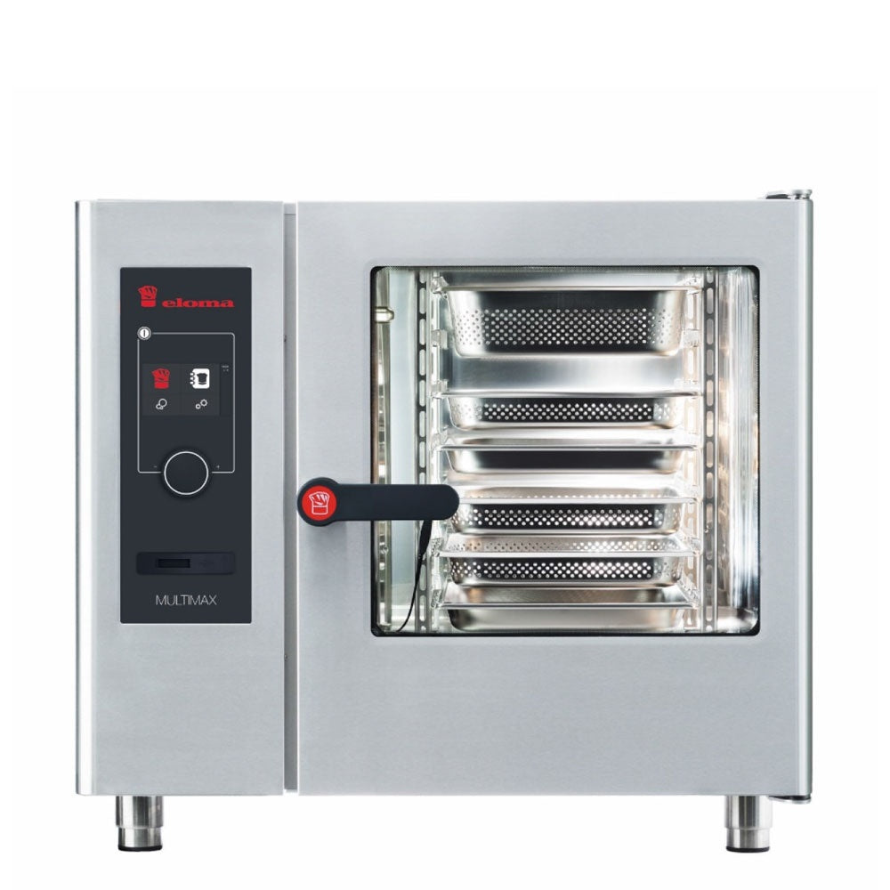 Eloma 6 X 1/1GN GAS COMBI OVEN WITH ELECTRONIC CONTROLS AND RIGHT HAND HINGED DOOR - EL6106003-2A Mattys