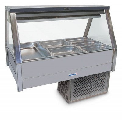 Roband ERX23RD Straight Glass Refrigerated Display Bar, 6 pans Mattys