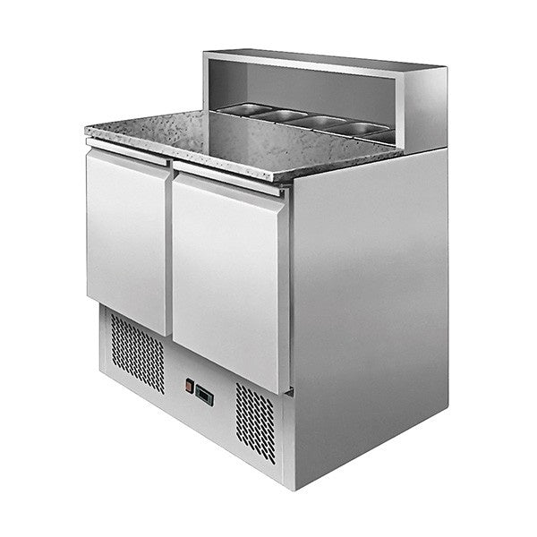 Atosa Two Doors Pizzatable Marble Saladette 900mm - ESL3831 Mattys