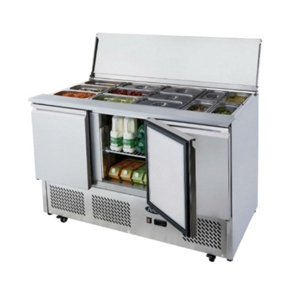 Atosa Three Doors Sliding Lid Saladette 1365mm - ESL3850 Mattys