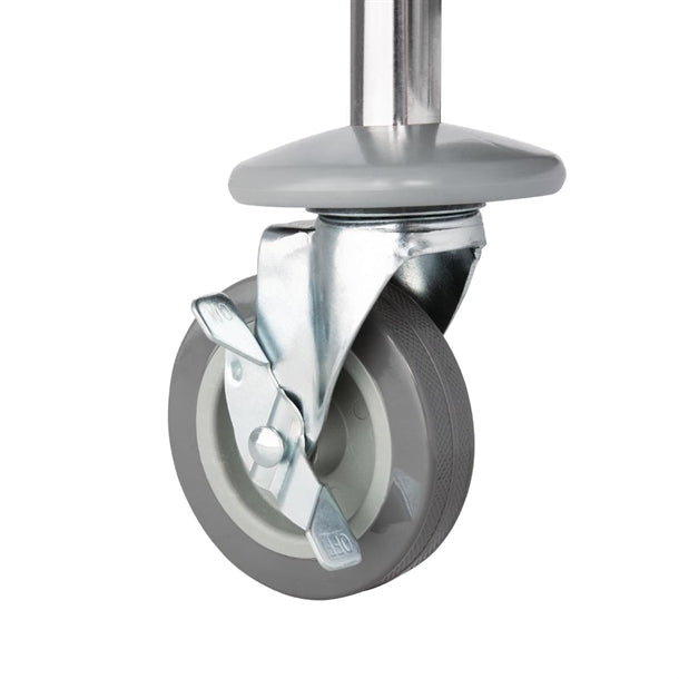 Stainless Steel & Shelving Vogue Stainless Steel 3 Tier Clearing Trolley Medium - F994 Vogue