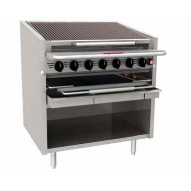 Houno Char Grills / Broilers 600 series Floor model Char Grill 4 burners - FM-624-SMB Mattys