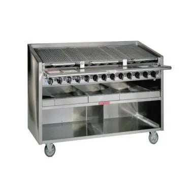 Houno Char Grills / Broilers 600 series Floor model Radiant Grill 7 burners - FM-636-RMB Mattys