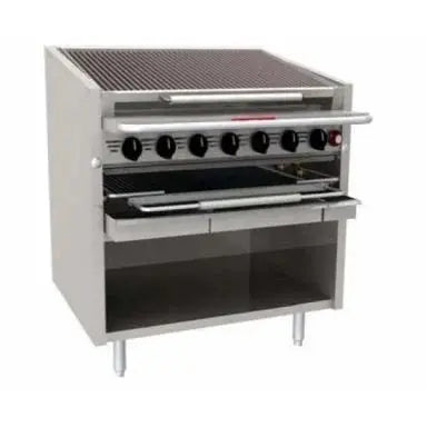 Houno Char Grills / Broilers 600 series Floor model Char Grill 7 burners - FM-636-SMB Mattys