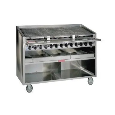 Houno Char Grills / Broilers 600 series Floor model Radiant Grill 13 burners - FM-660-RMB Mattys