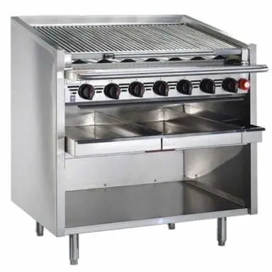 Houno Char Grills / Broilers 600 series Floor model Radiant Grill 16 burners - FM-672-RMB Mattys