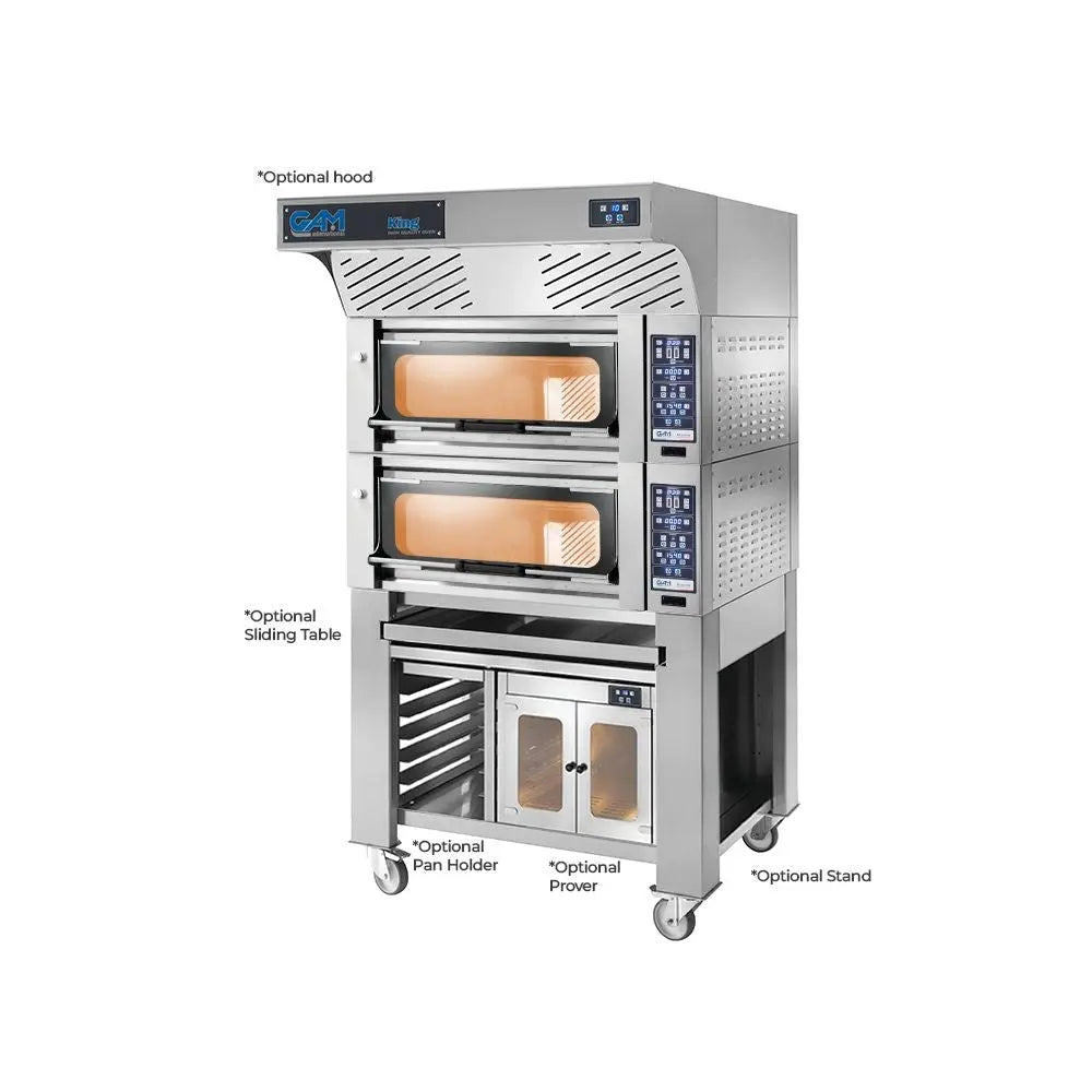 GAM Azzurro Bakery 2 - 2 Double Deck Bakery Oven 2 + 2 Tray (400 X 600) Capacity - FORABAK2TR400-2 Mattys
