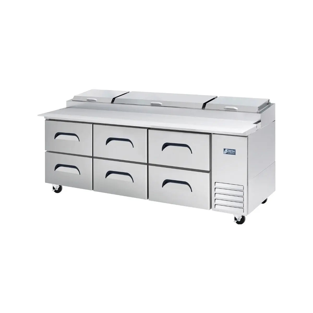 Fresh Pizza Prep Table Mixed Door 2 Drawer 2370mm Wide - FPT-93-D2 Mattys