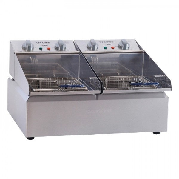 Bench Top Fryers Roband Countertop Double Pan Fryer 2x5L - FR25 Mattys