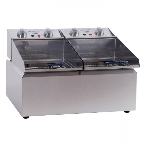 Bench Top Fryers Roband Countertop Double Pan Fryer 2x8L - FR28 Mattys