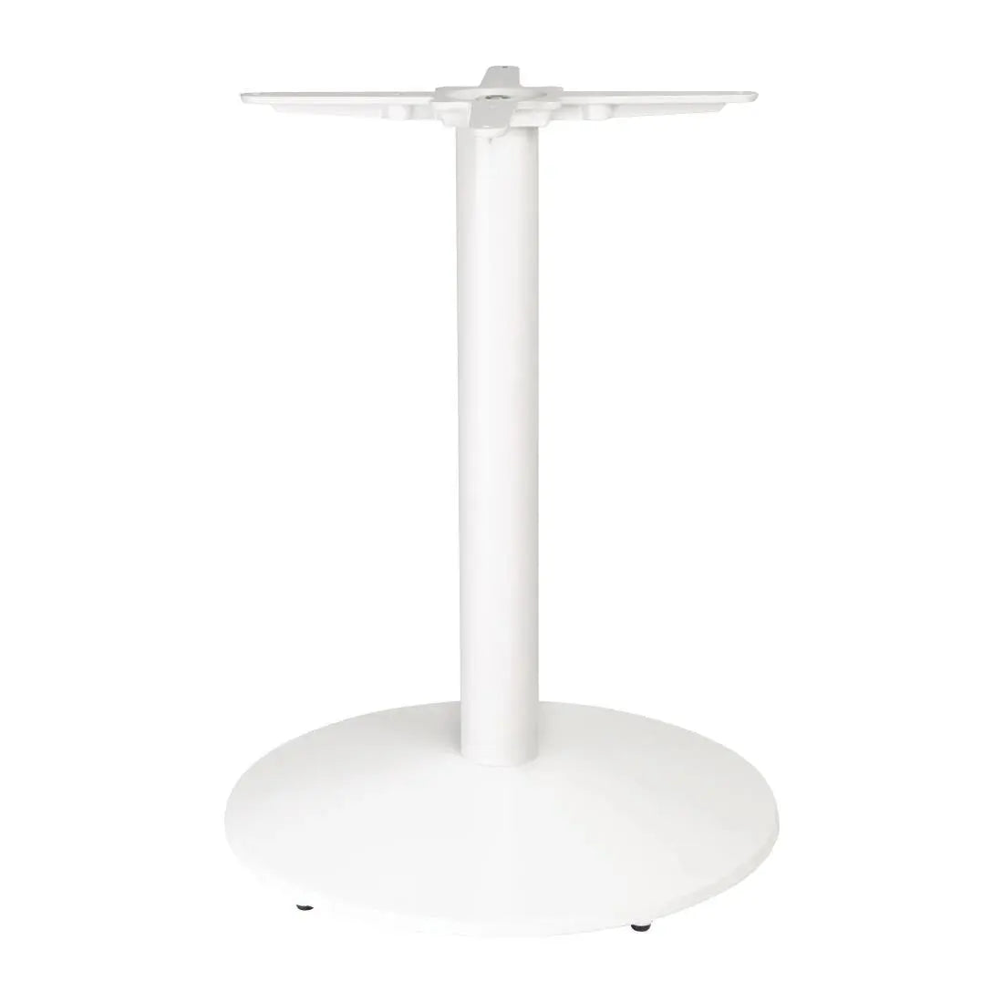 Furniture Bolero Cast Iron Round Table Base White - FT029 Mattys