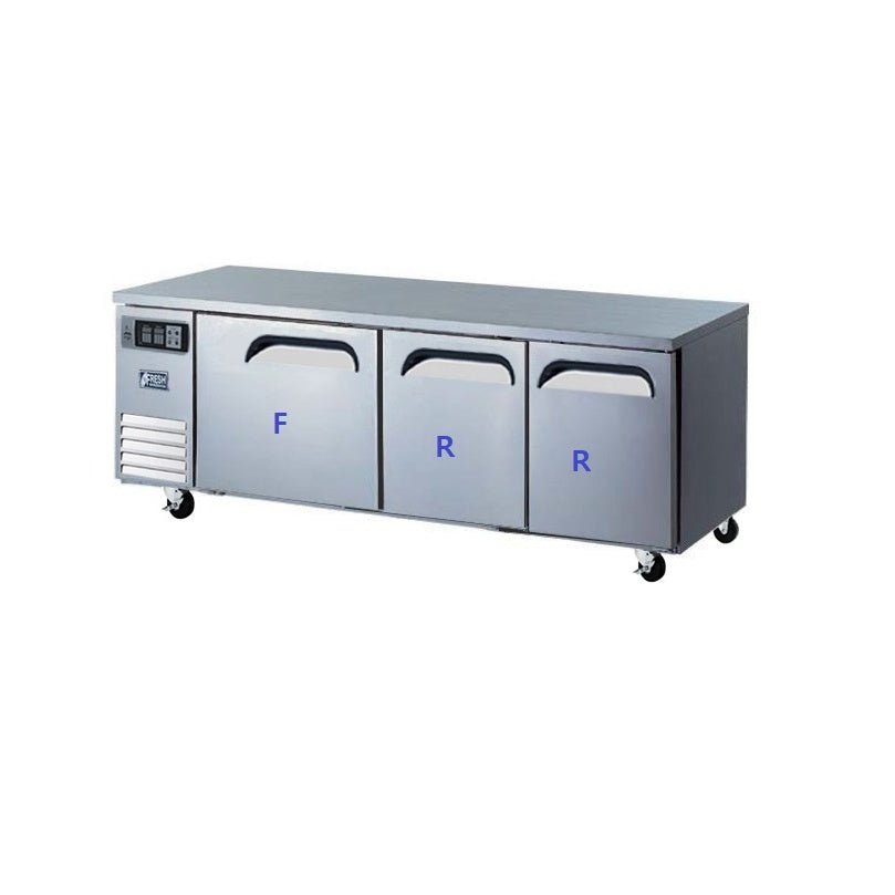 Fresh FT-1800RF – Dual Temperature Underbench Three Door 1800mm Wide Mattys