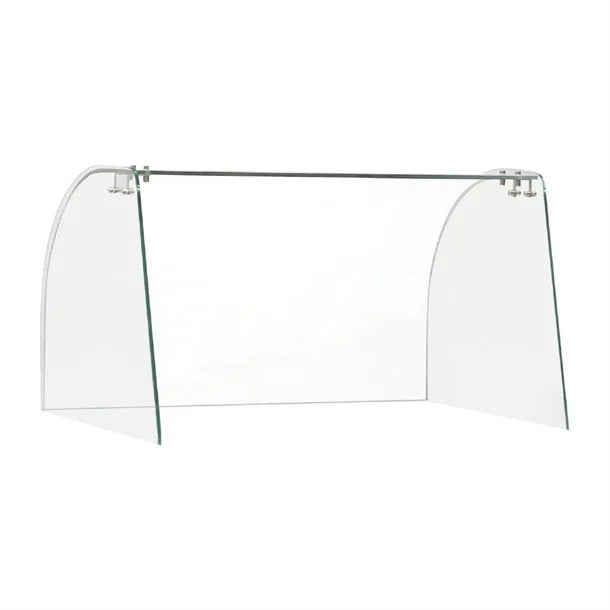 Food Displays Polar Curved Glass Sneeze Guard Assembly - FT280 Mattys