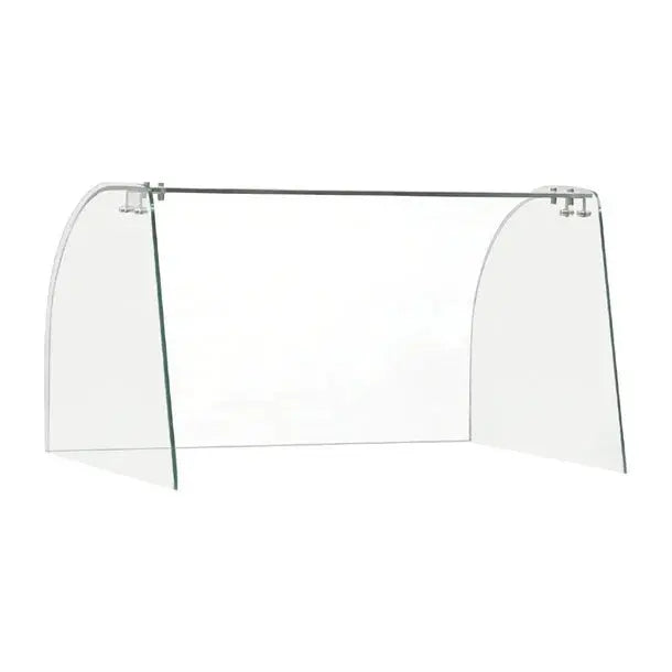 Food Displays Polar Curved Glass Sneeze Guard Assembly - FT280 Mattys