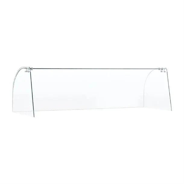 Food Displays Polar Curved Glass Sneeze Guard Assembly - FT284 Mattys