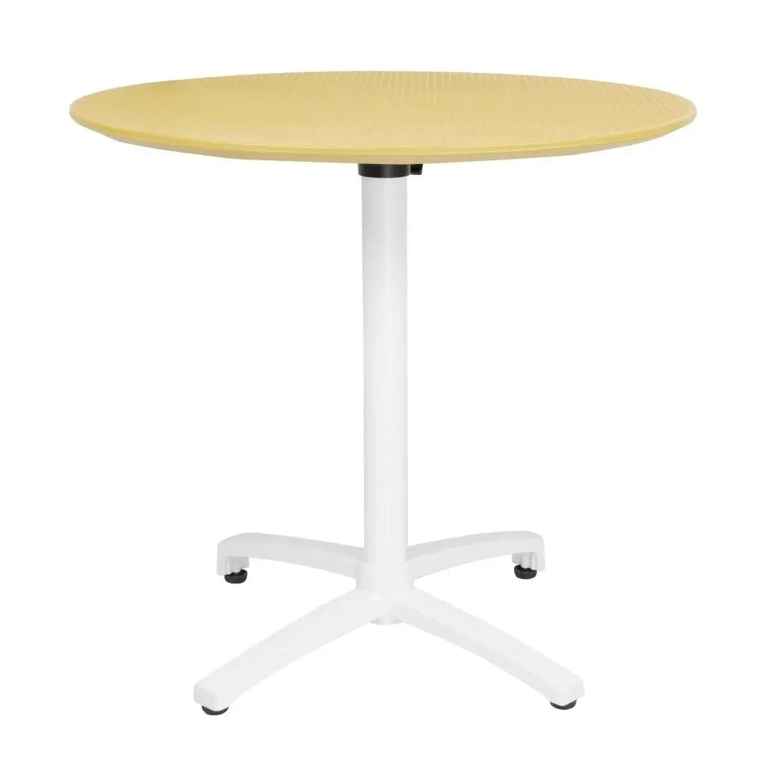 Furniture Bolero Folding PP Table 800mm - Mustard Yellow - FT622 Mattys