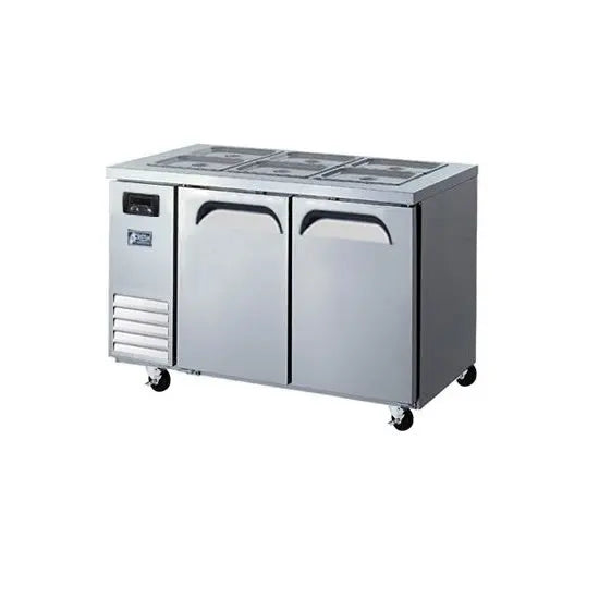 Refrigeration Fresh Open Air Salad Table Two Door 1200mm Wide 292L - FTTB-1200R Mattys