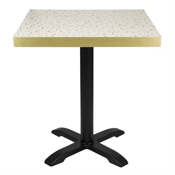 Benchtop Bolero Terrazzo Style Square Table 700x700mm - FU519 Bolero