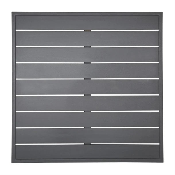 Bolero Aluminium Square Table Top Dark Grey 700mm FW597 Mattys