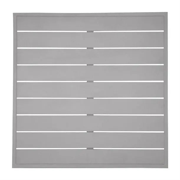 Furniture Bolero Aluminium Square Table Light Grey 700mm - FW598 Mattys