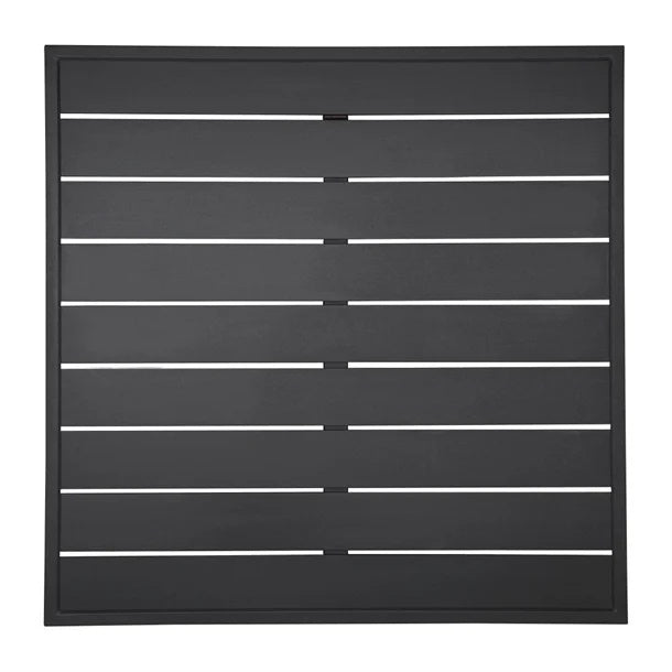 Bolero Aluminium Square Table Top Black 700mm FW599 Mattys