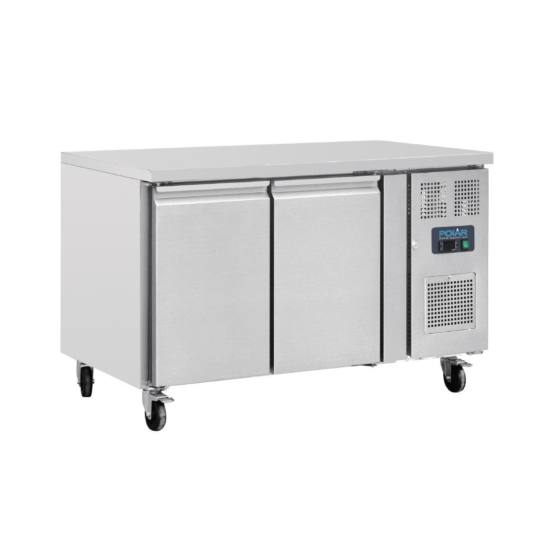Polar U-Series 2 Door Counter Fridge 282Ltr G596-A Mattys