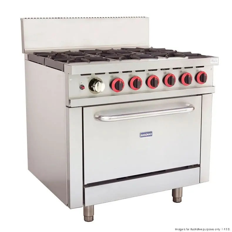 Cook Tops F.E.D Gasmax-GBS6TSLPG 6 Burner With Oven Flame Failure - GBS6TSLPG Mattys