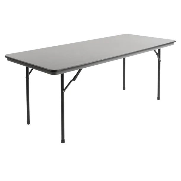 Cleaning Products Bolero ABS Folding Banquet Rectangular Table 6ft Grey - GC596 Bolero