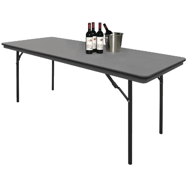 Cleaning Products Bolero ABS Folding Banquet Rectangular Table 6ft Grey - GC596 Bolero