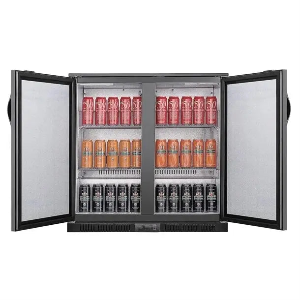 Polar G-series 850mm Double Door Back Bar Cooler Solid Door 198 Ltr GE998-A Mattys
