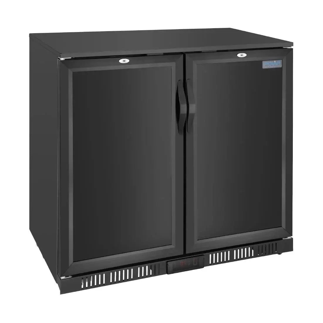 Polar G-series 850mm Double Door Back Bar Cooler Solid Door 198 Ltr GE998-A Mattys