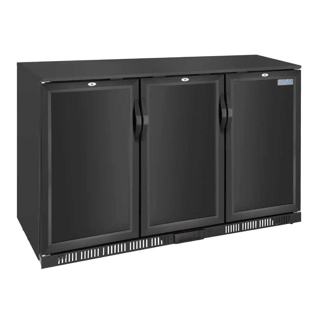 Polar G-series 850mm Triple Door Back Bar Cooler Solid Door 320 Ltr GE999-A Mattys