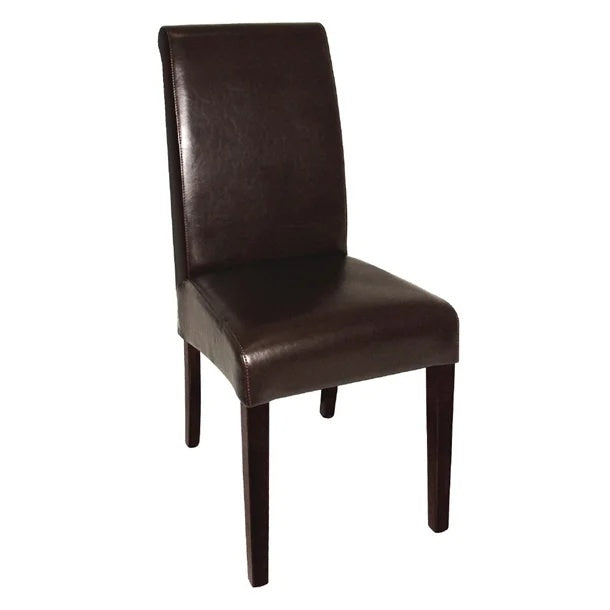 Bolero Curved Back Leather Chairs (Pack of 2) GF956 Mattys