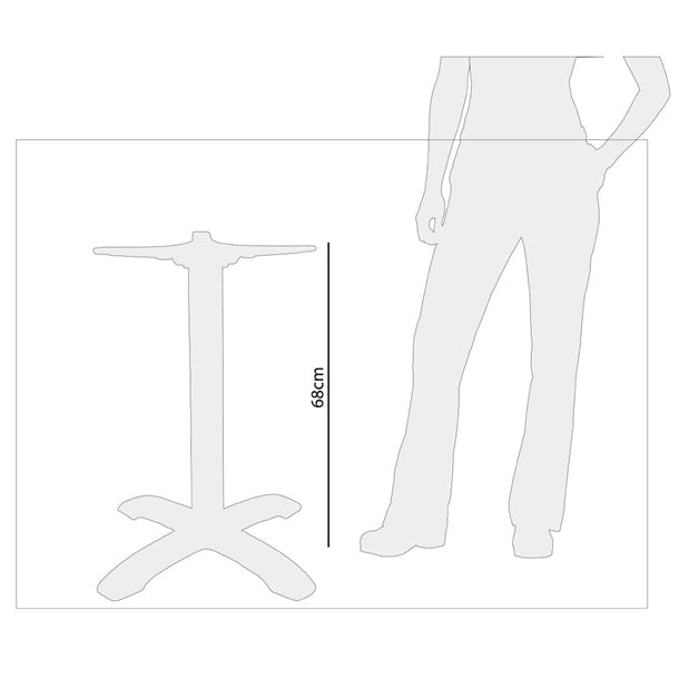 Cleaning Products Bolero Flip Aluminium Table Base - GF962 Bolero