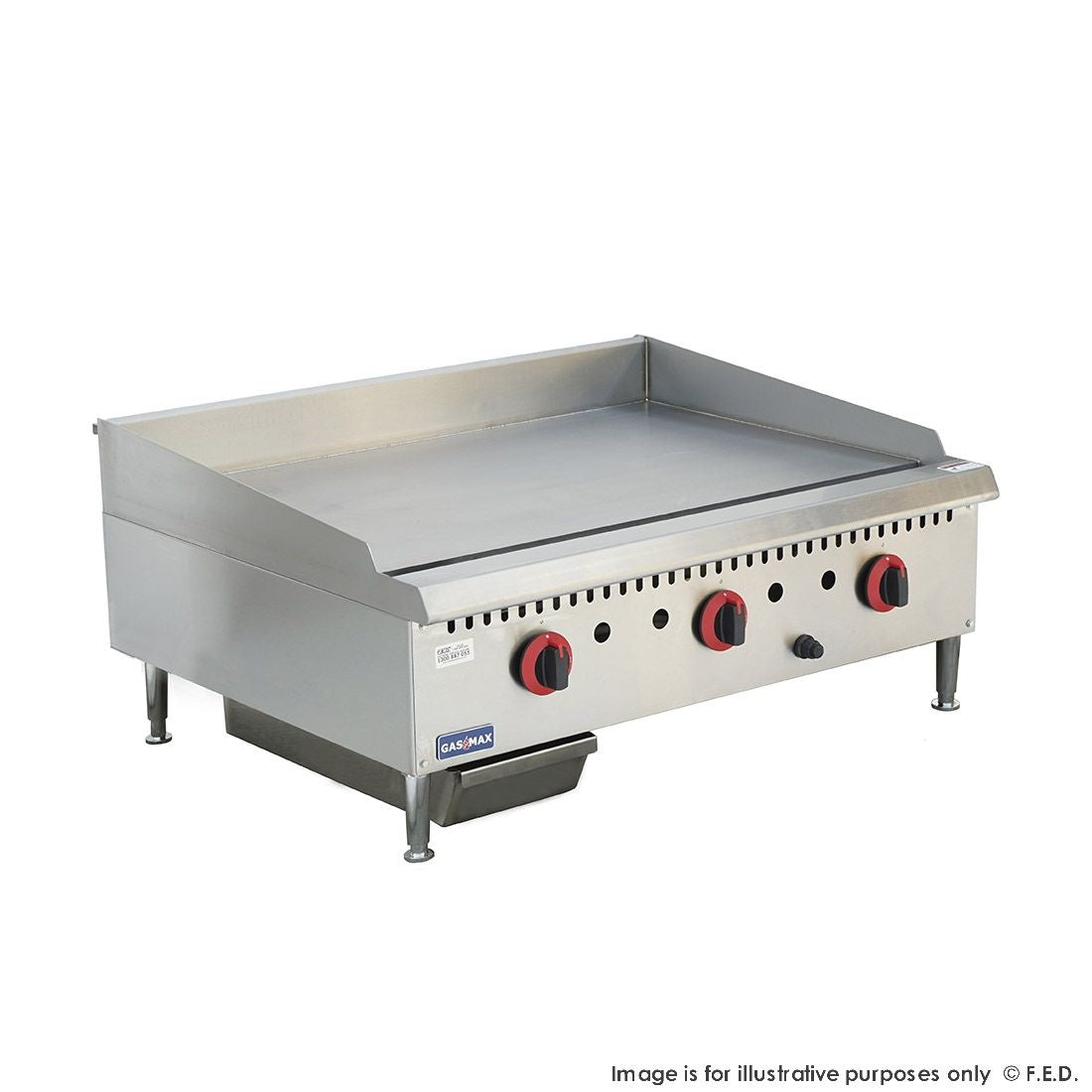 F.E.D. Gasmax Three burner NG Griddle - GG-36 Mattys