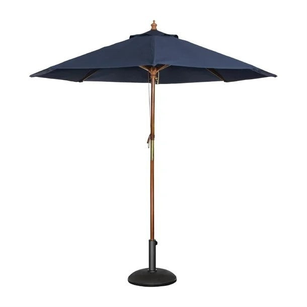Bolero Navy Blue Round - 2.5m Pulley Parasol GG496 Mattys