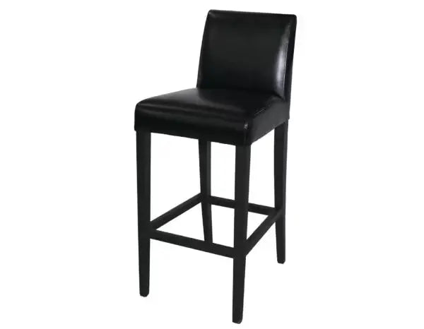 Shelving Bolero Black Faux Leather Wooden Bar Stool - GG651 Bolero