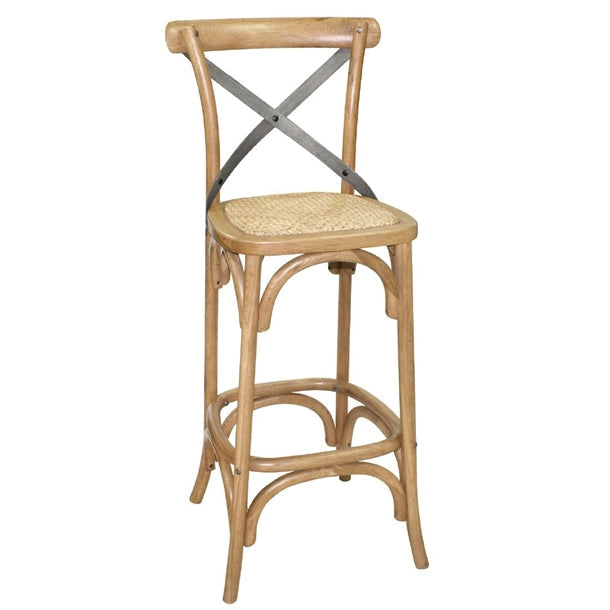 Shelving Bolero Wooden Bar Stool with Backrest - GG657 Bolero