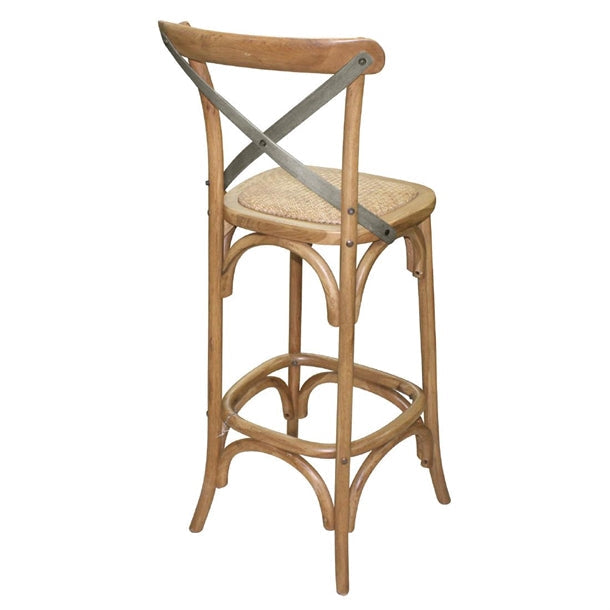 Shelving Bolero Wooden Bar Stool with Backrest - GG657 Bolero