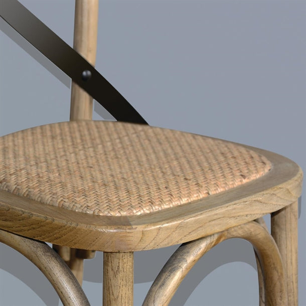 Shelving Bolero Wooden Bar Stool with Backrest - GG657 Bolero