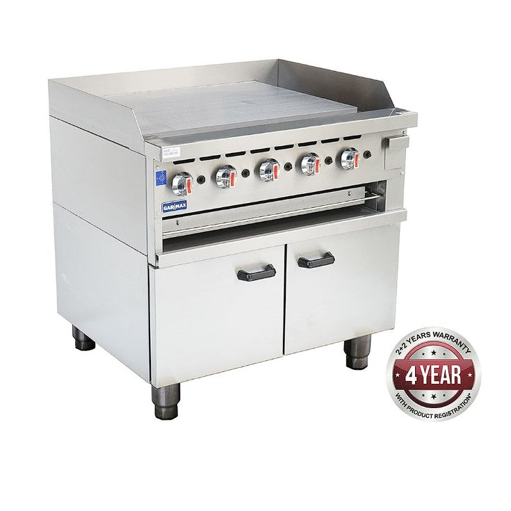 F.E.D. Gasmax Gas Griddle and Gas Toaster with Cabinet - GGS-36 Mattys
