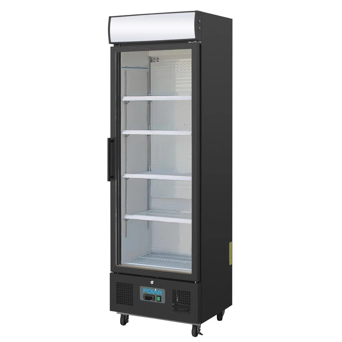 Polar G-Series Upright Display Fridge 368Ltr Black GH427-A Mattys