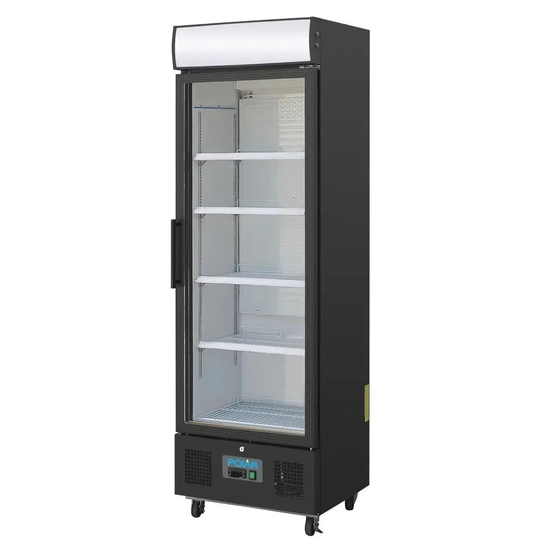 Polar G-Series Upright Display Fridge 368Ltr Black GH427-A Mattys