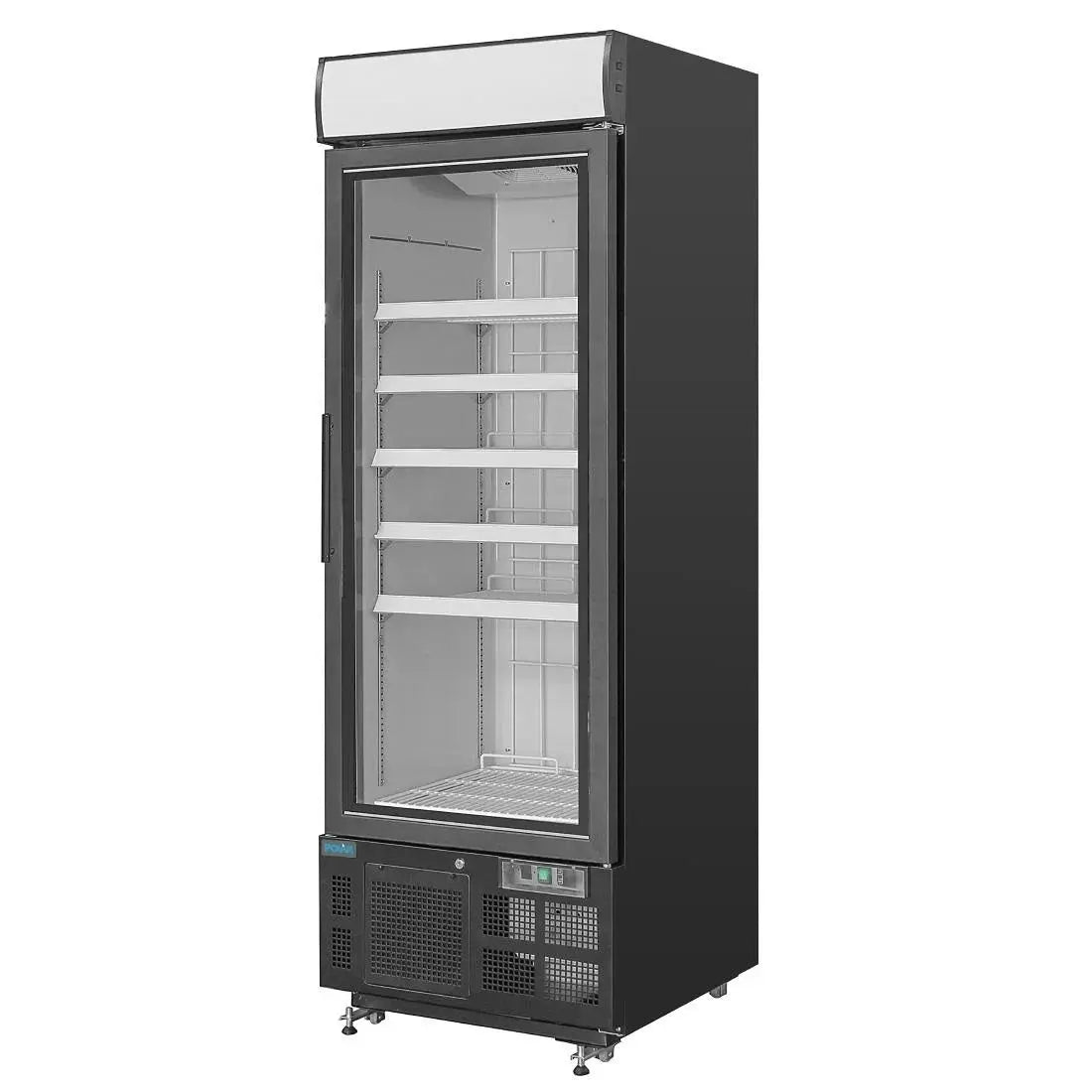 Polar G-Series Upright Display Freezer 412Ltr Black GH428-A Mattys