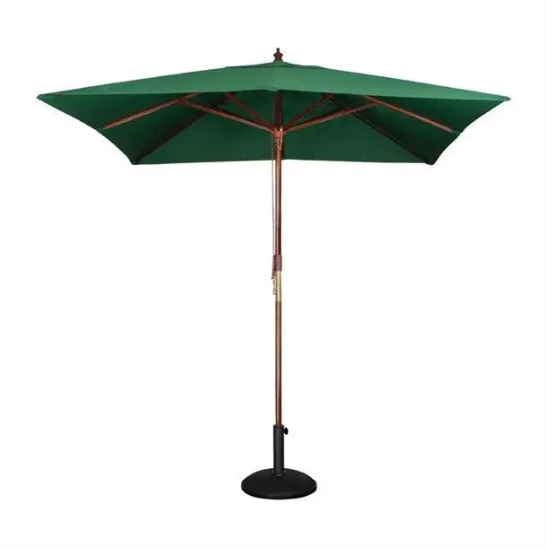 Bolero Green Square 2500mm Pulley Parasol GH989 Mattys