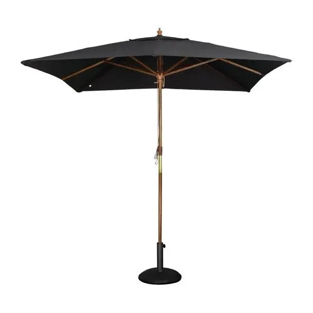 Bolero Black Square 2500mm Pulley Parasol GH990 Mattys