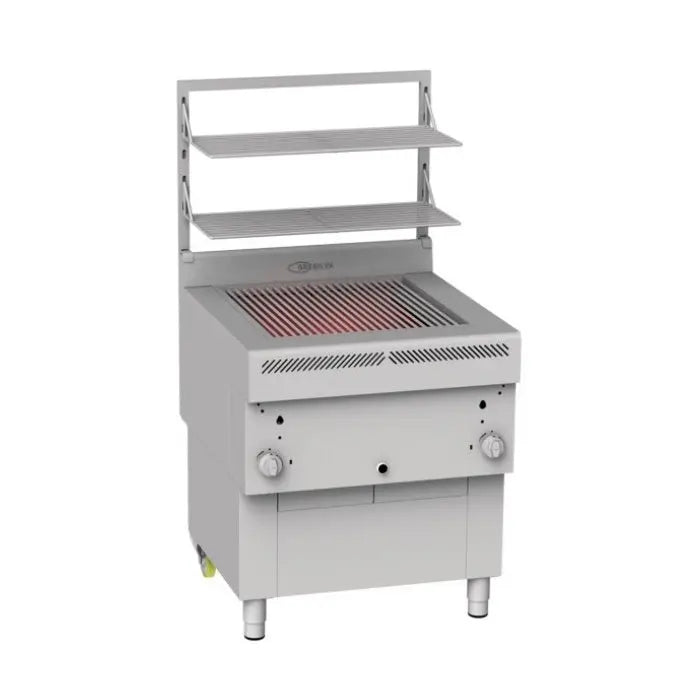 Gresilva GHPI 2/600 Direct Heat Gas Grill With Manual Feed Waterbath - Grill Area 588mm X 618mm Mattys