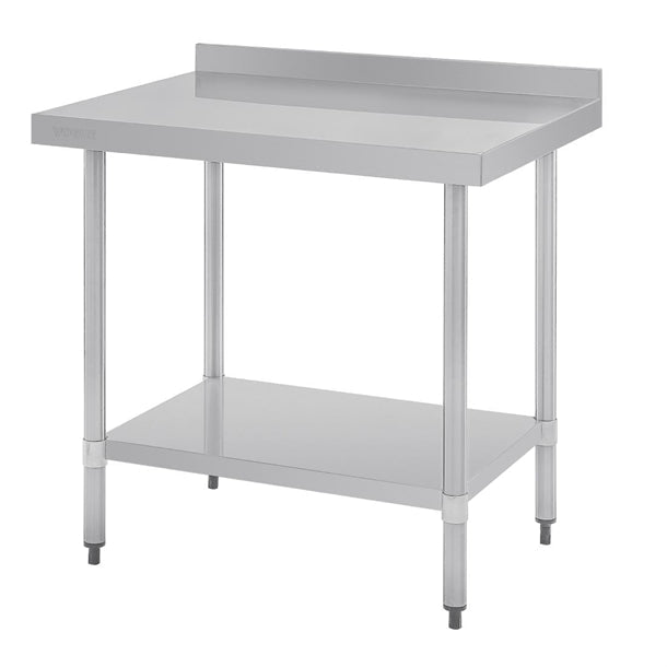 Shelving Vogue Stainless Steel Table with Splashback 900mm - GJ506 Vogue